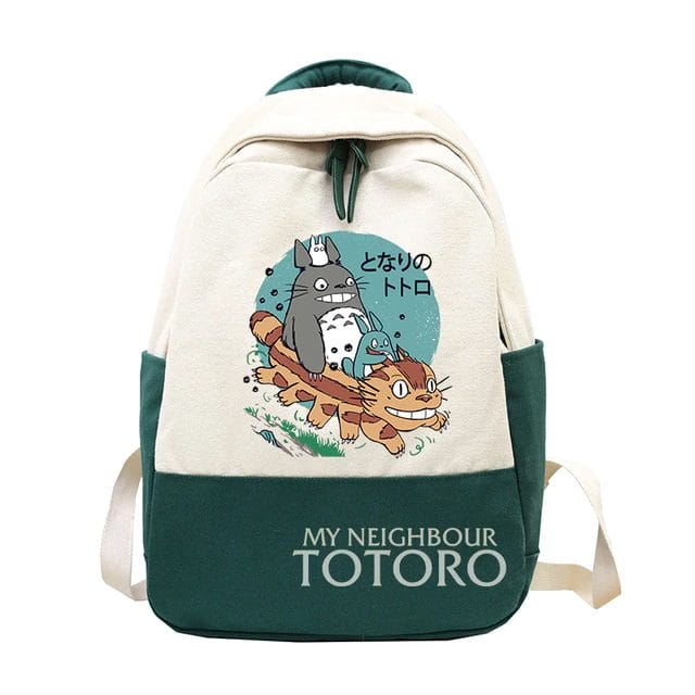 Totoro Canvas Messenger Bags Cartoon For Students 2023