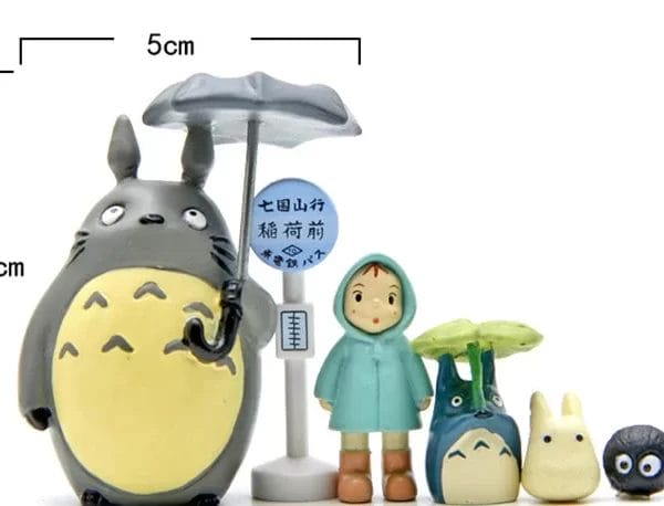 Totoro At The Bus Stop Mini Figures 6pcs/set Ghibli Store ghibli.store