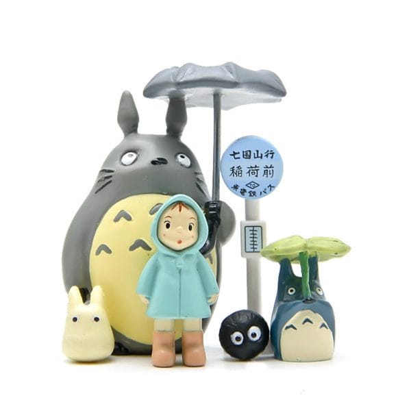 Totoro At The Bus Stop Mini Figures