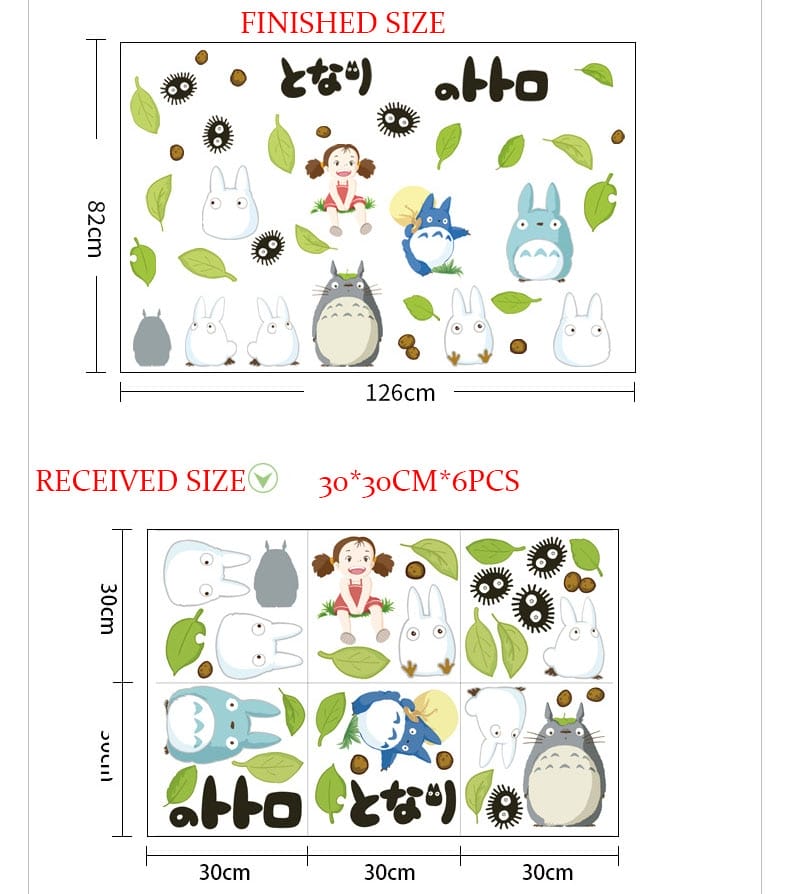 My Neighbor Totoro Wall Stickers Home Decoration