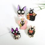 Kiki’s Delivery Service Jiji Badge Pin Collection Ghibli Store ghibli.store