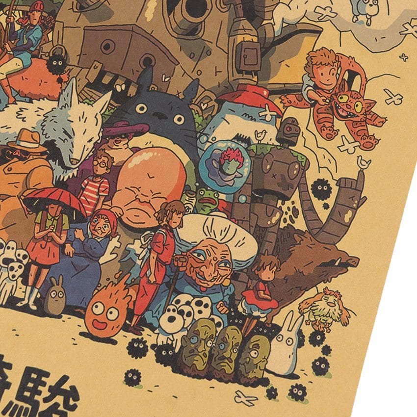 All Ghibli Characters Home Decor Poster