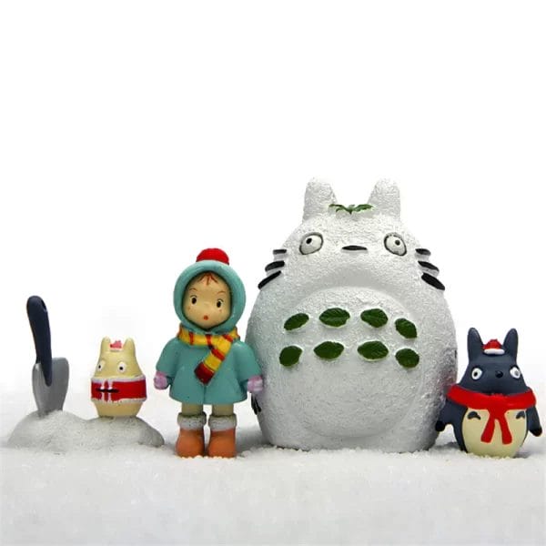 My Neighbor Totoro – Totoro Family and Mei Winter Christmas Figures 4pcs/set Ghibli Store ghibli.store