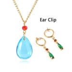 Howl’s Moving Castle Jewelry Set – Howl’s Earrings and Necklace Ghibli Store ghibli.store