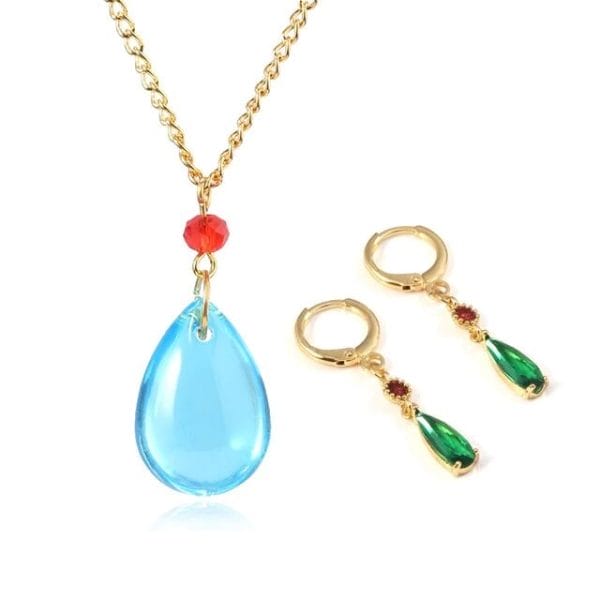 Howl’s Moving Castle Jewelry Set – Howl’s Earrings and Necklace Ghibli Store ghibli.store