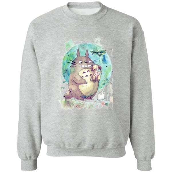 Totoro and Mei Watercolor Sweatshirt Ghibli Store ghibli.store