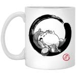 Totoro Family and the Girls in Black and White Mug 11Oz