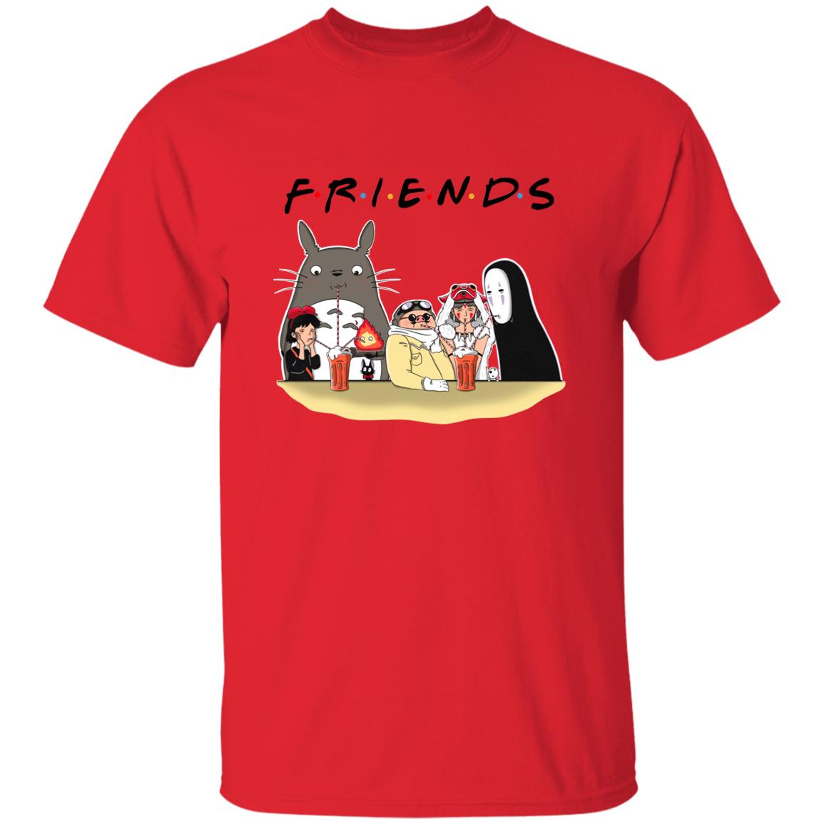 Studio Ghibli F.R.I.E.N.D.S Version T Shirt - Ghibli Store