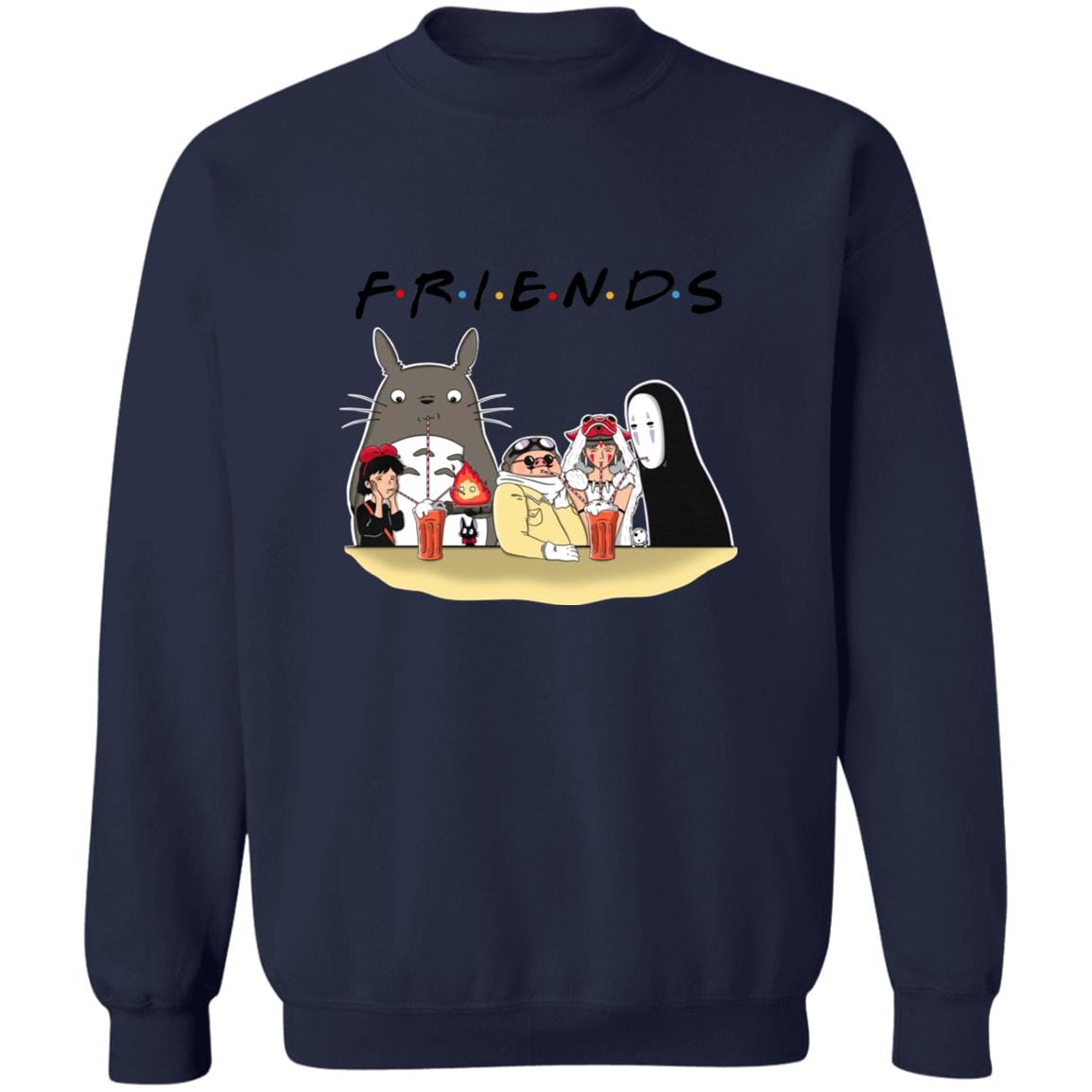 Studio Ghibli F.R.I.E.N.D.S Version Sweatshirt - Ghibli Store