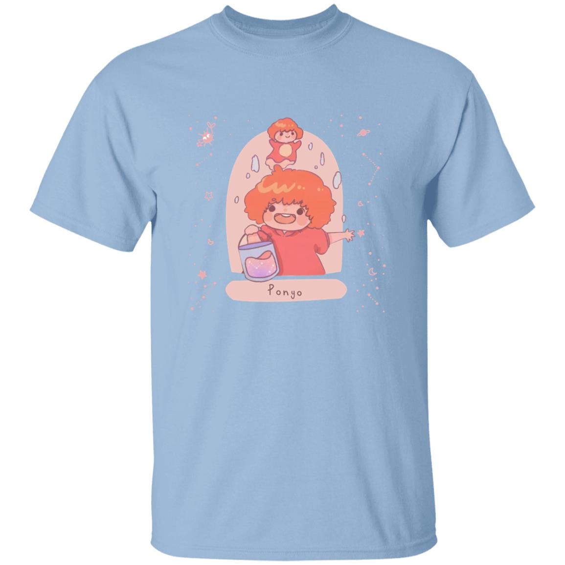 Ponyo on the Cliff by The Sea Fanart T Shirt - Ghibli Store