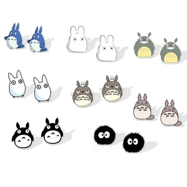 My Neighbor Totoro Acrylic Stud Earrings Ghibli Store ghibli.store