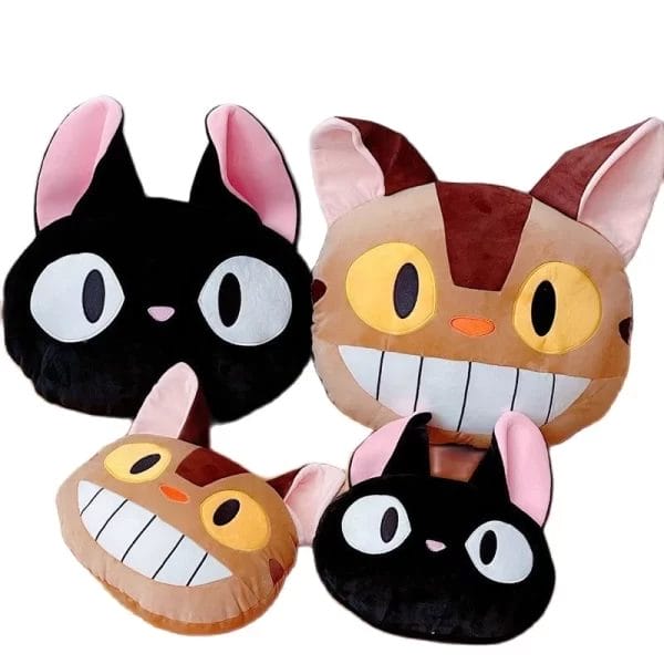 My Neighbor Totoro Catbus & KiKi’s Delivery Service Jiji Stuffed Pillow Ghibli Store ghibli.store