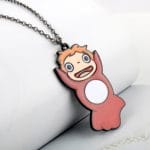 Ponyo On The Cliff Metal Pendant Necklace And Keychain Ghibli Store ghibli.store