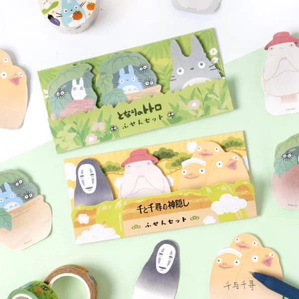 Kawaii Totoro and Spirited Away Characters Memo Pads Ghibli Store ghibli.store