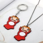 Ponyo On The Cliff Metal Pendant Necklace And Keychain