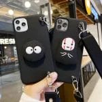 Spirited Away No Face Man and Soot Soft Silicone iPhone Case