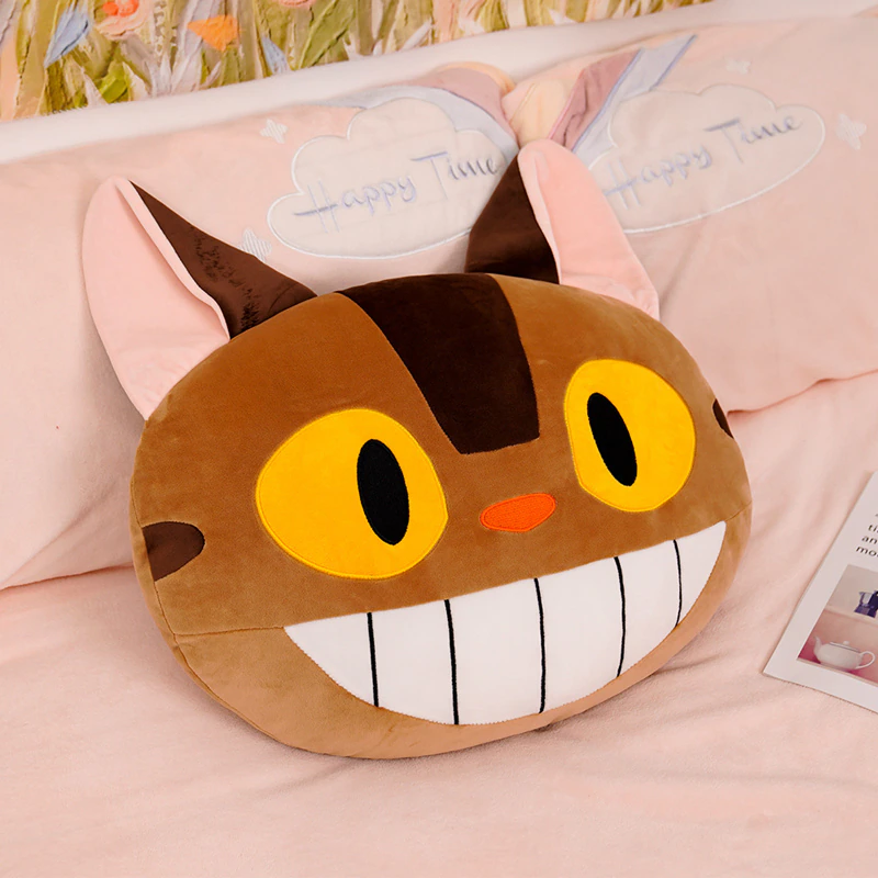 My Neighbor Totoro Catbus & KiKi’s Delivery Service Jiji Stuffed Pillow