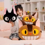 My Neighbor Totoro Catbus & KiKi’s Delivery Service Jiji Stuffed Pillow Ghibli Store ghibli.store