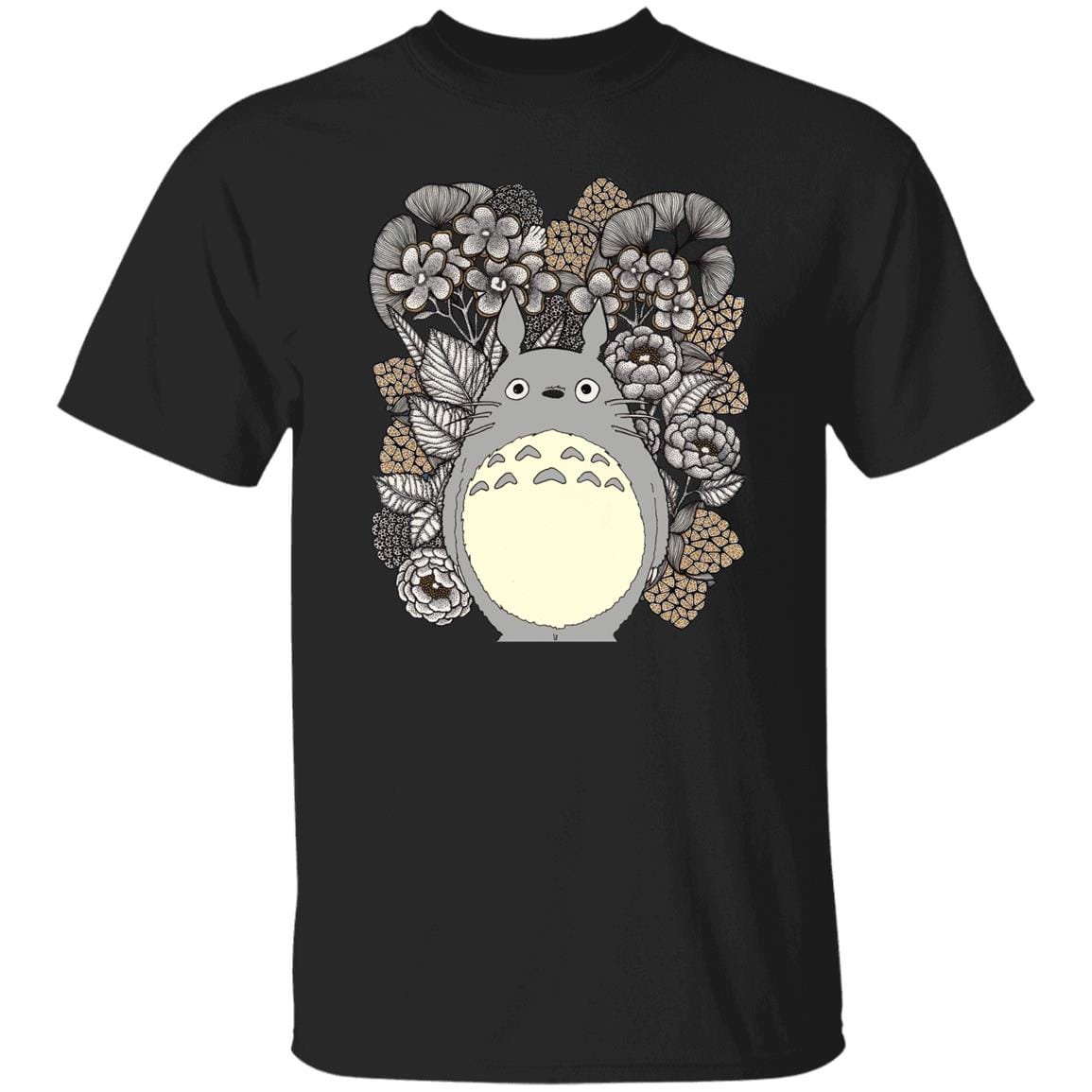 Totoro and Flowers Fanart T Shirt