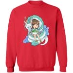 Spirited Away Chihiro and The Dragon Chibi Sweatshirt Ghibli Store ghibli.store