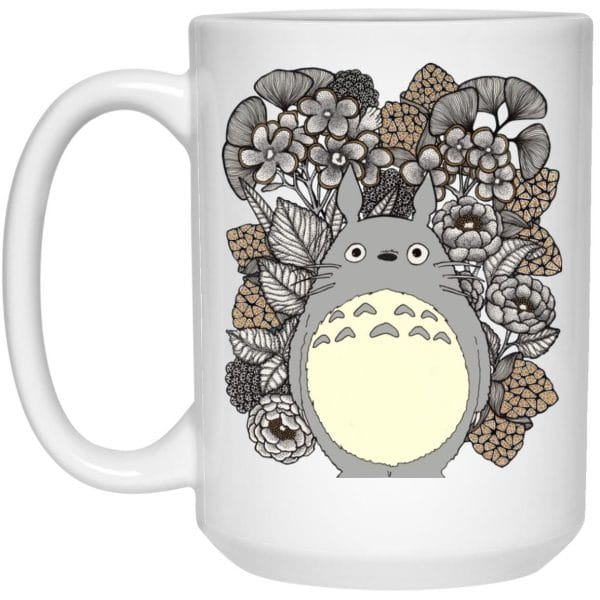 Totoro and Flowers Fanart Mug
