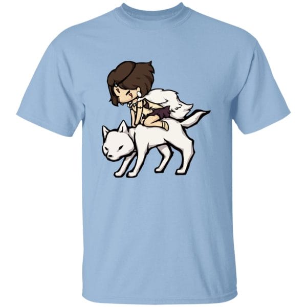 Princess Mononoke and the Wolf Chibi T Shirt Ghibli Store ghibli.store
