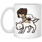 Princess Mononoke and the Wolf Chibi Mug 11Oz