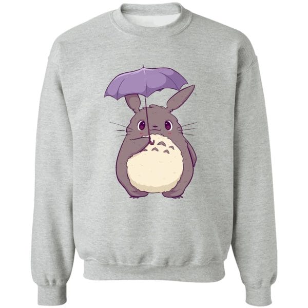 Totoro and Umbrella Cute Sweatshirt Ghibli Store ghibli.store