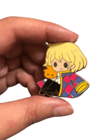 Howl’s Moving Castle – Cute Magician Howl And Calcifer Badge Pin Ghibli Store ghibli.store