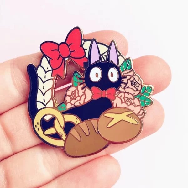 Kiki’s Delivery Service – Jiji The Baker Enamel Badge Pin Ghibli Store ghibli.store