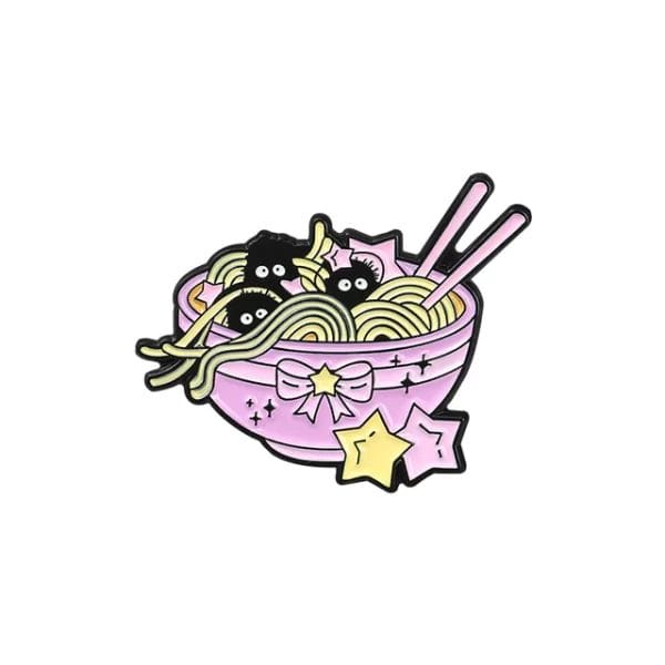 Spirited Away – Ramen Soot Sprite Badge Pin Ghibli Store ghibli.store