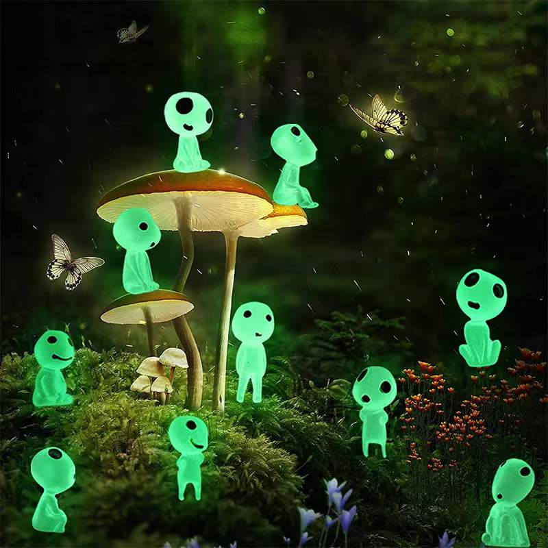 Princess Mononoke Kodama Tree Spirits Luminous Figures 10pcs/set