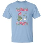 The Mini Totoro and Flowers T Shirt