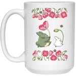 The Mini Totoro and Flowers Mug 15Oz