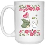 The Mini Totoro and Flowers Mug 15Oz