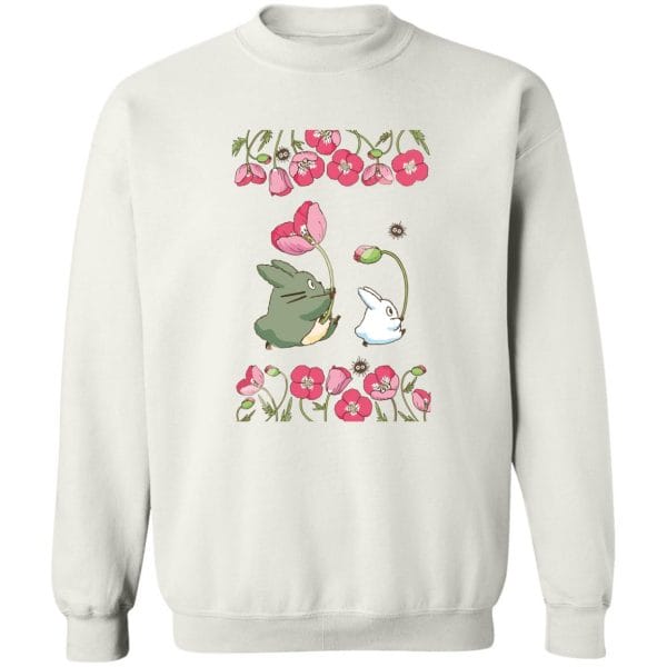 The Mini Totoro and Flowers Sweatshirt