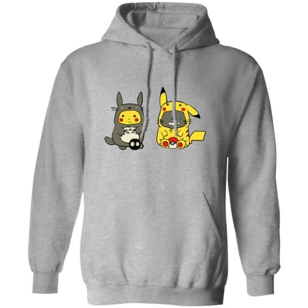 Totoro and Pikachu Cosplaying Sweatshirt