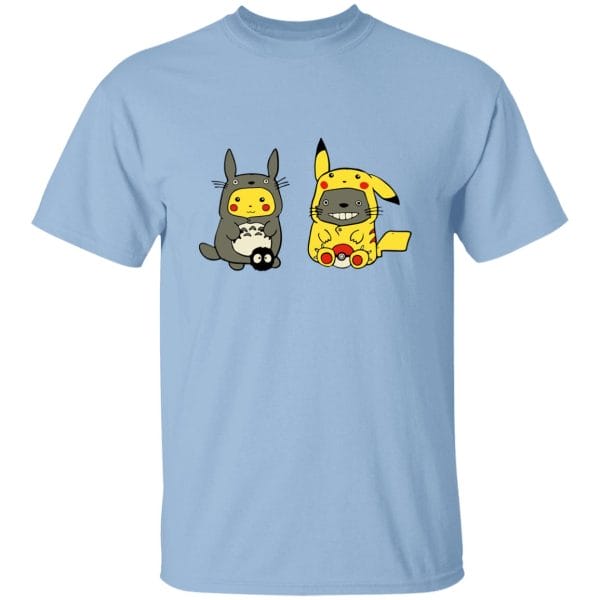 Totoro and Pikachu Cosplaying T Shirt Ghibli Store ghibli.store