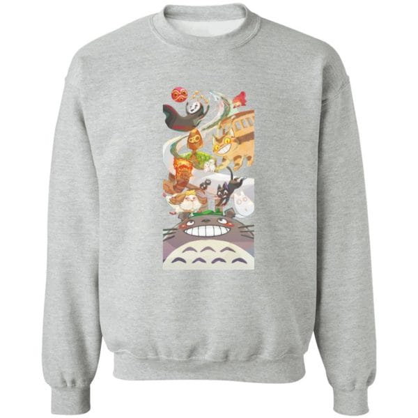 Totoro and Ghibli Friends Fanart Sweatshirt