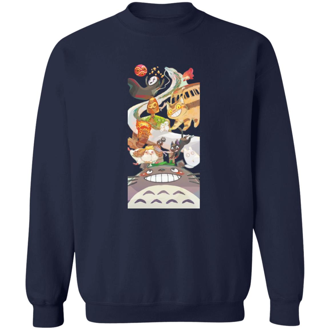 Totoro and Ghibli Friends Fanart Sweatshirt