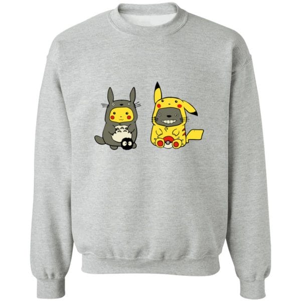 Totoro and Pikachu Cosplaying Hoodie