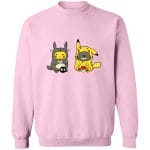 Totoro and Pikachu Cosplaying Sweatshirt Ghibli Store ghibli.store