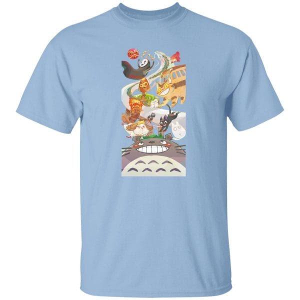 Totoro and Ghibli Friends Fanart T Shirt