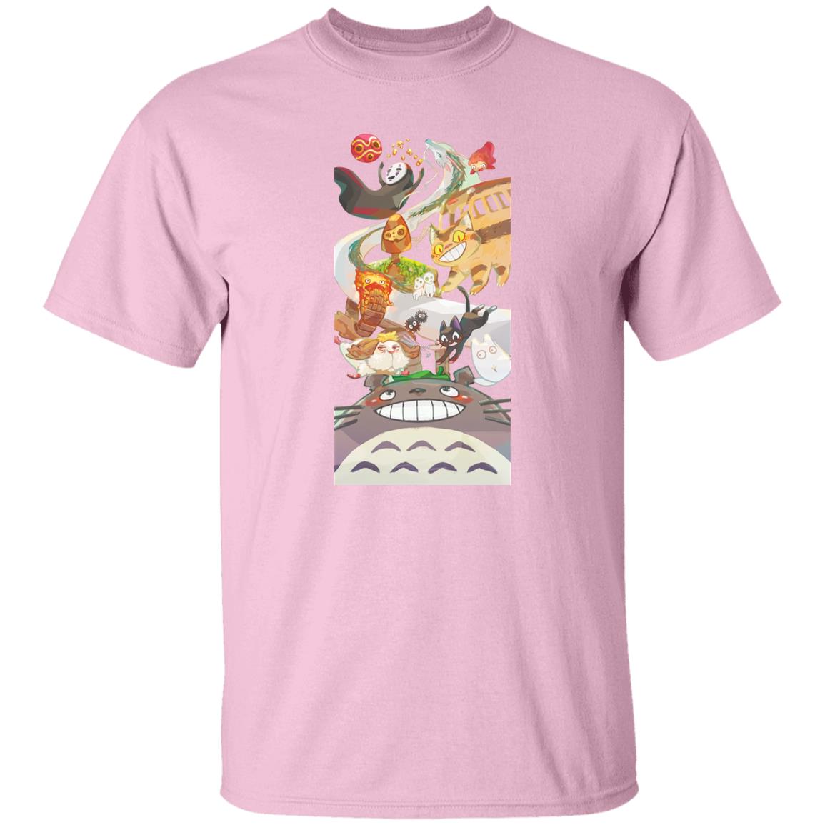 Totoro and Ghibli Friends Fanart T Shirt