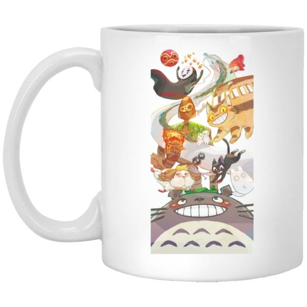 Totoro and Ghibli Friends Fanart Mug