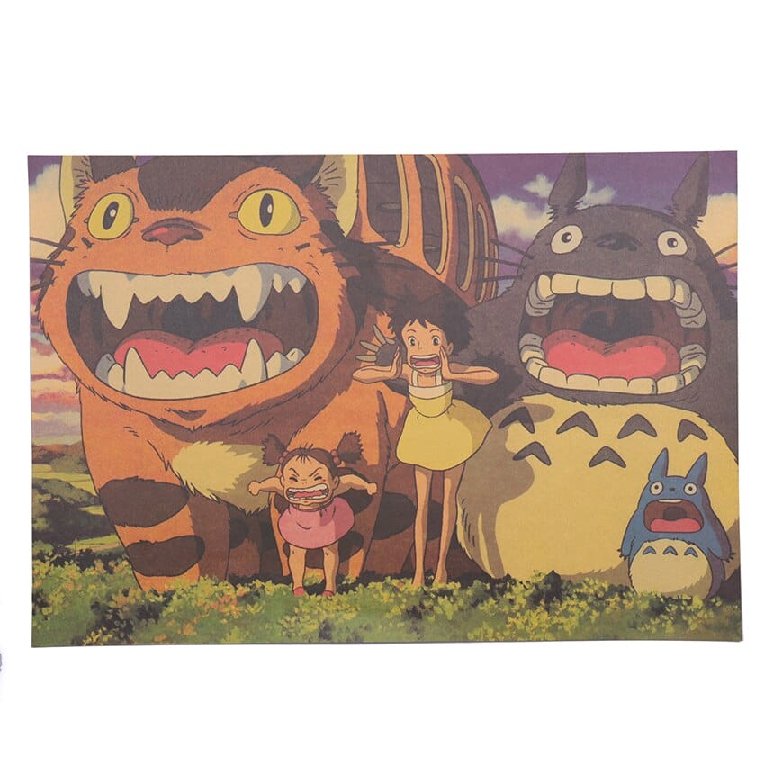 My Neighbor Totoro Funny Kraft Paper Poster