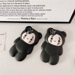 Spirited Away Super Cute No Face Bear Soft Silicone iPhone Case Ghibli Store ghibli.store