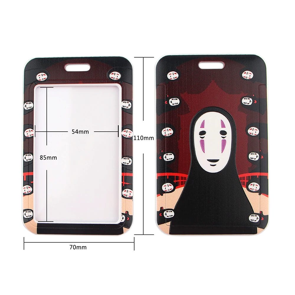 Spirited Away No Face Lanyard For Keychain ID Card Holder