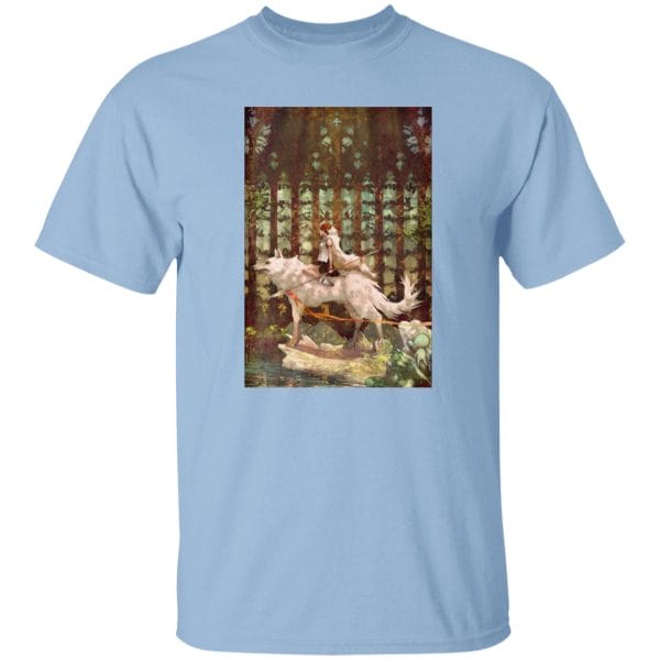 Princess Mononoke Wolf Riding Fanart T Shirt Ghibli Store ghibli.store