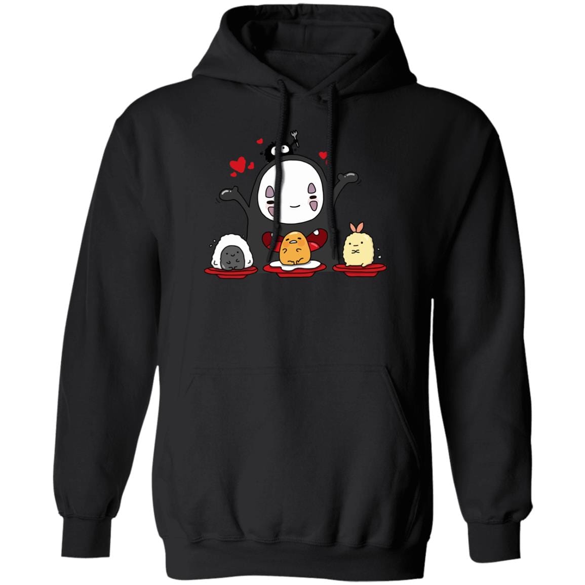 Spirited Away Lovely No Face Kaonashi and Friends Hoodie